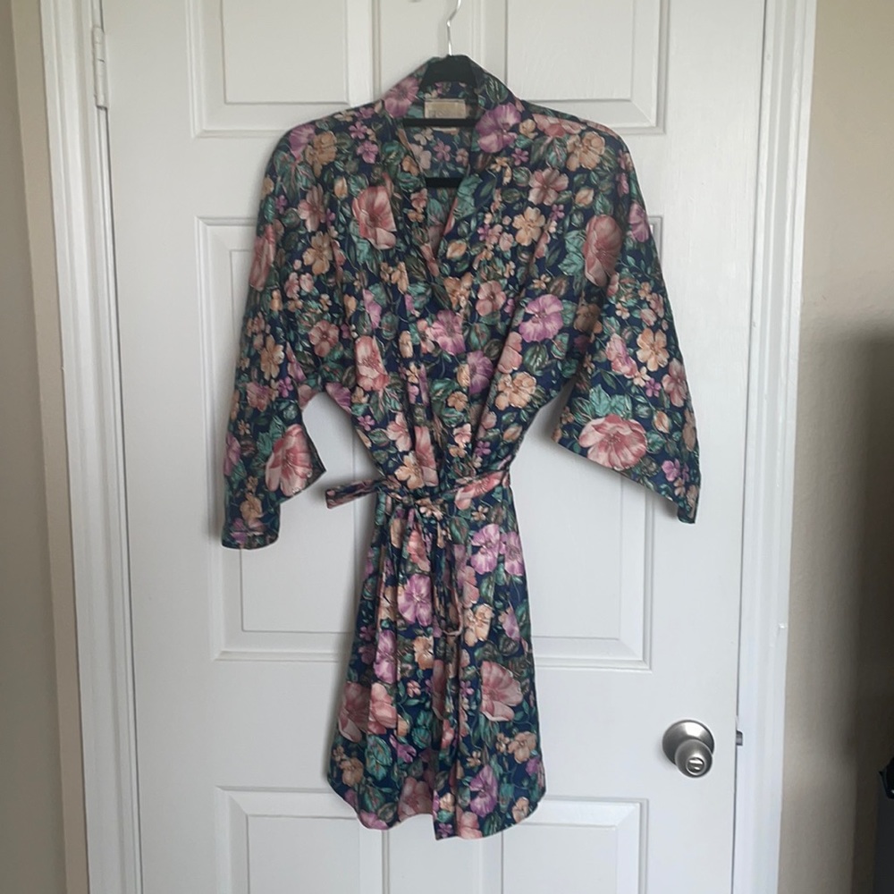 Satin Robe with Matching Gown